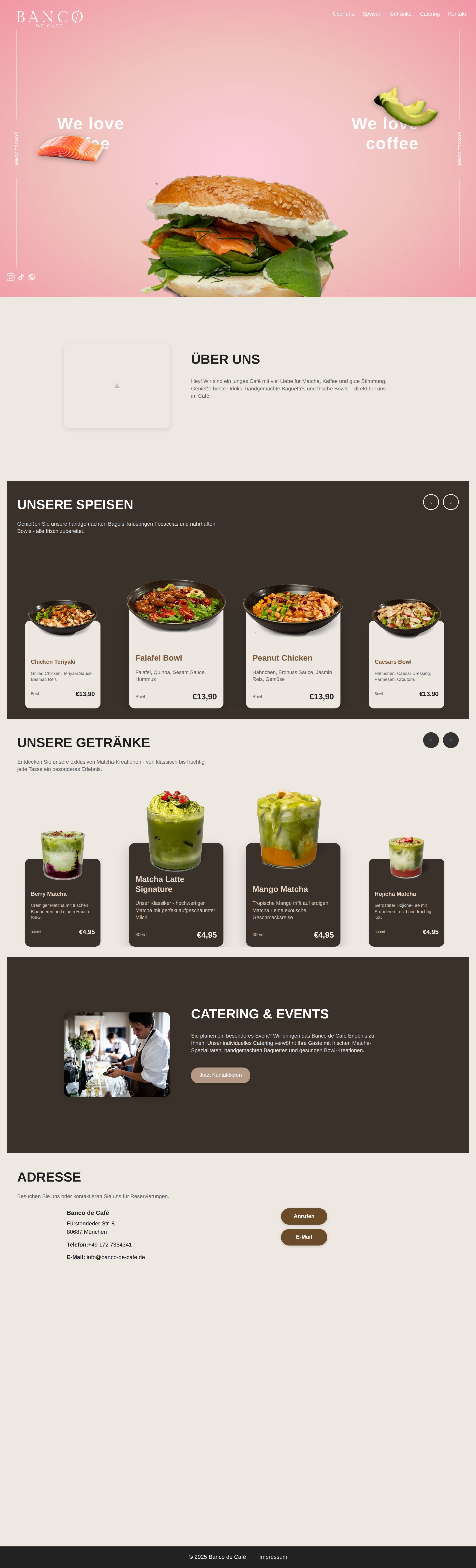 Banco de Café — Website & Branding