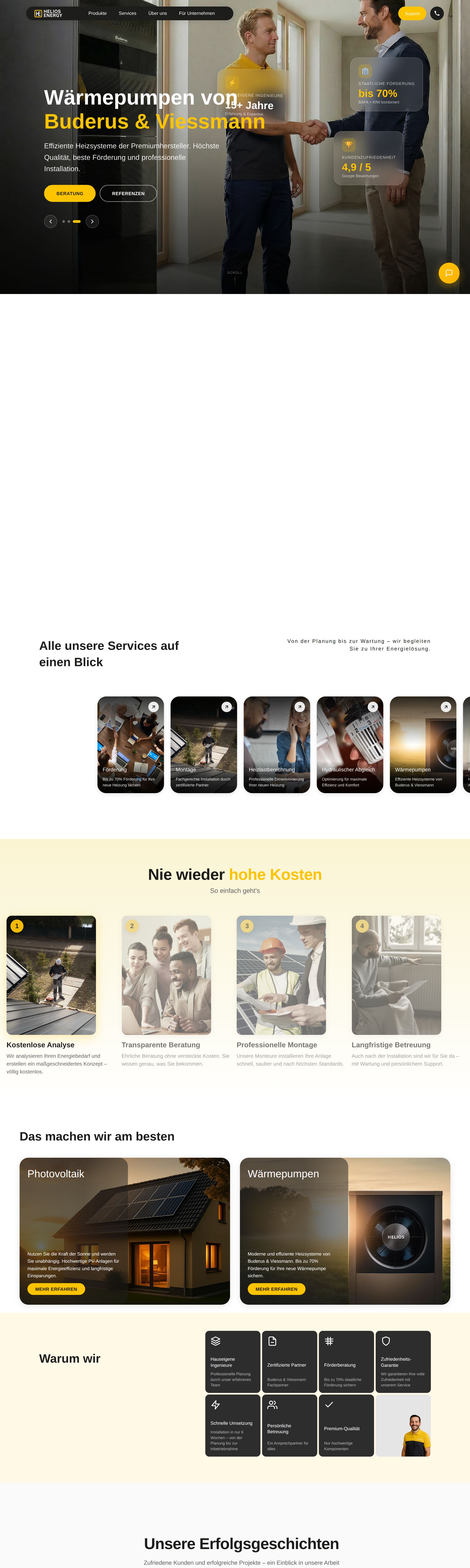 Helios Energy — Website, Admin & Vertriebssystem