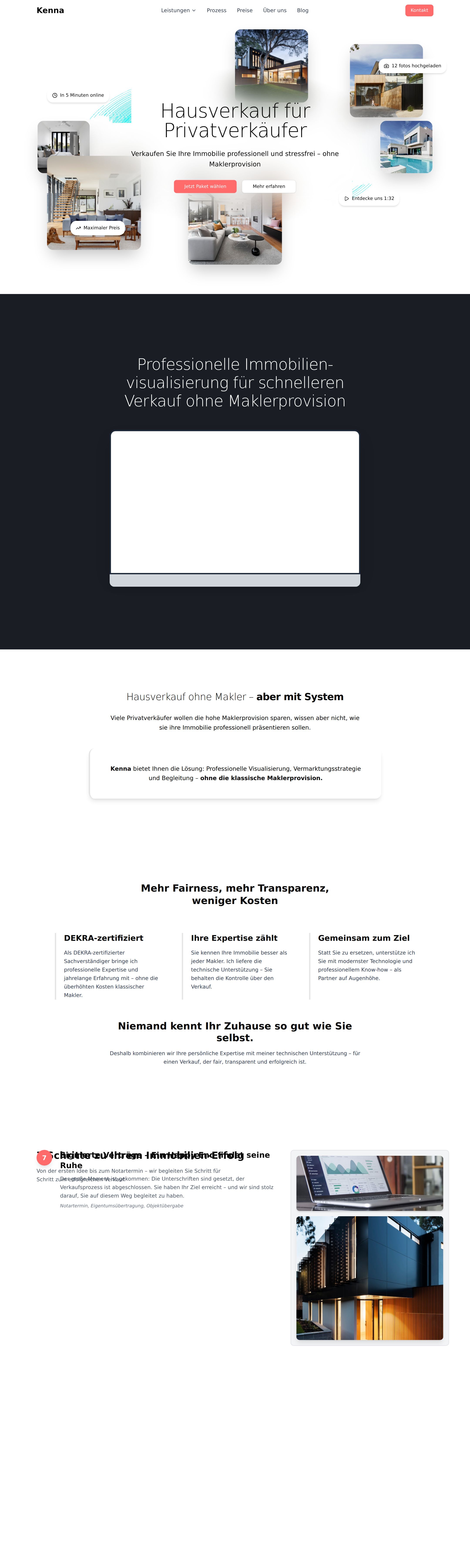 Kenna — Landingpage & Produktdesign